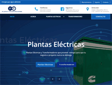 Tablet Screenshot of plantasytransformadores.com